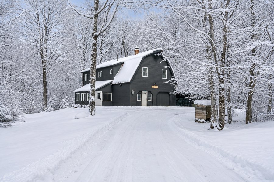 Slippery Slope Chalet exterior in winter snow — Killington Vermont